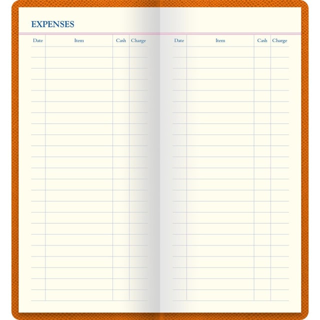 LETTS Legacy Slim Pkt Travel Journal Orng