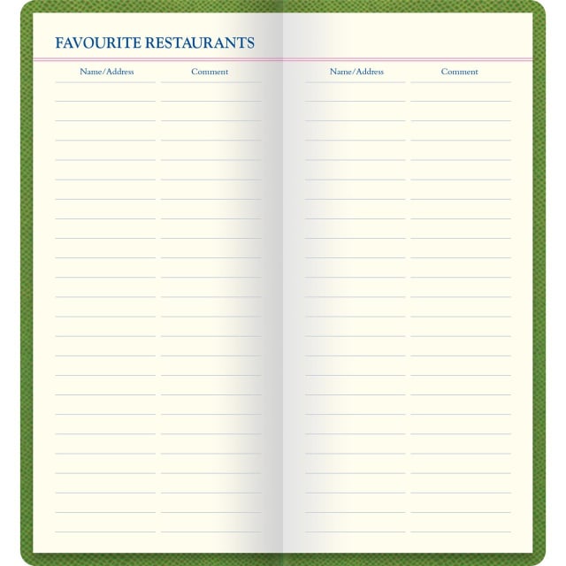 LETTS Legacy Slim Pkt Travel Journal Green