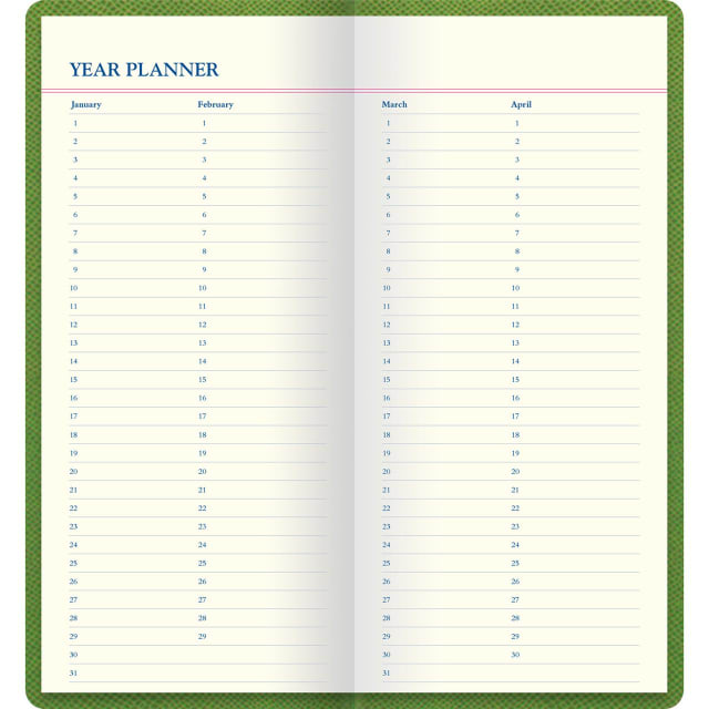 LETTS Legacy Slim Pkt Travel Journal Green