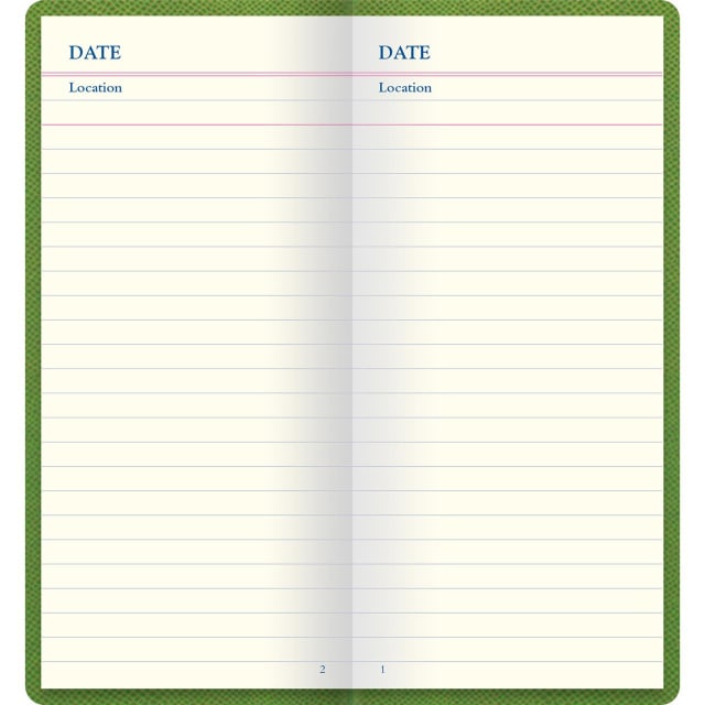 LETTS Legacy Slim Pkt Travel Journal Green
