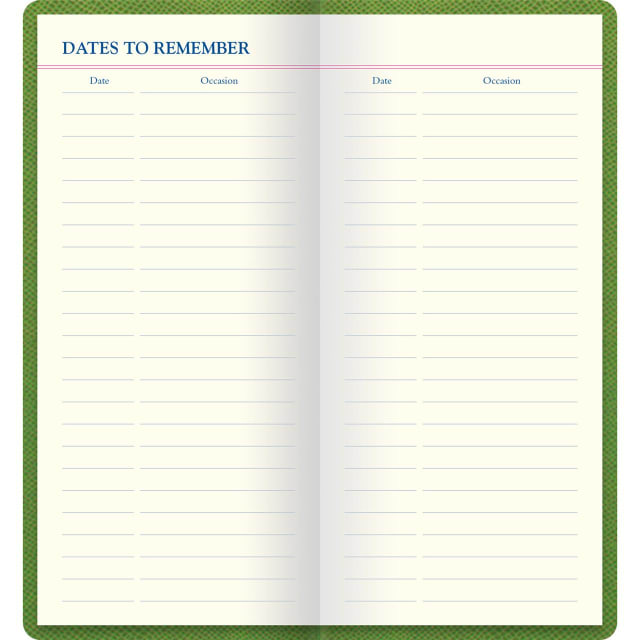LETTS Legacy Slim Pkt Travel Journal Green