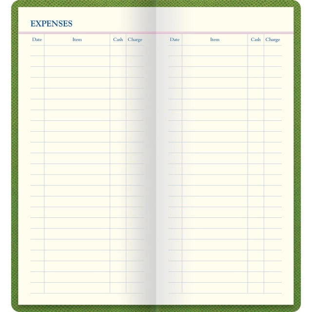 LETTS Legacy Slim Pkt Travel Journal Green