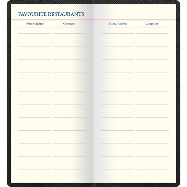 LETTS Legacy Slim Pkt Travel Journal Blk