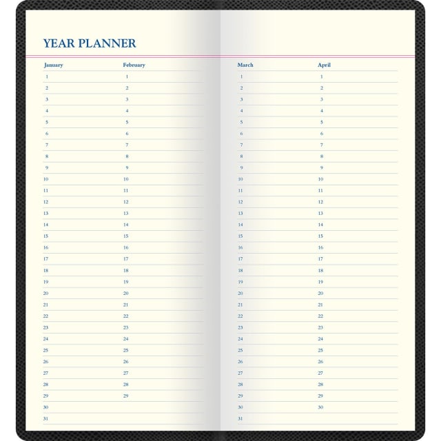 LETTS Legacy Slim Pkt Travel Journal Blk