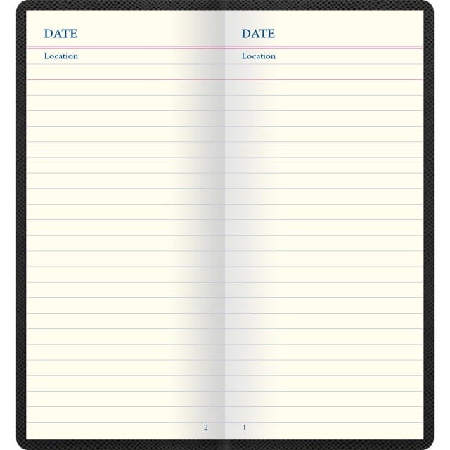 LETTS Legacy Slim Pkt Travel Journal Blk