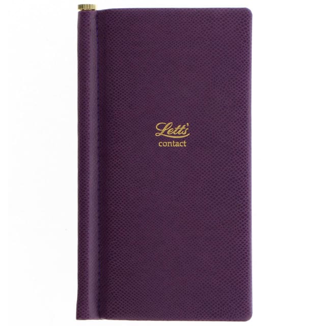 LETTS Legacy Slim Pkt Address book Prpl