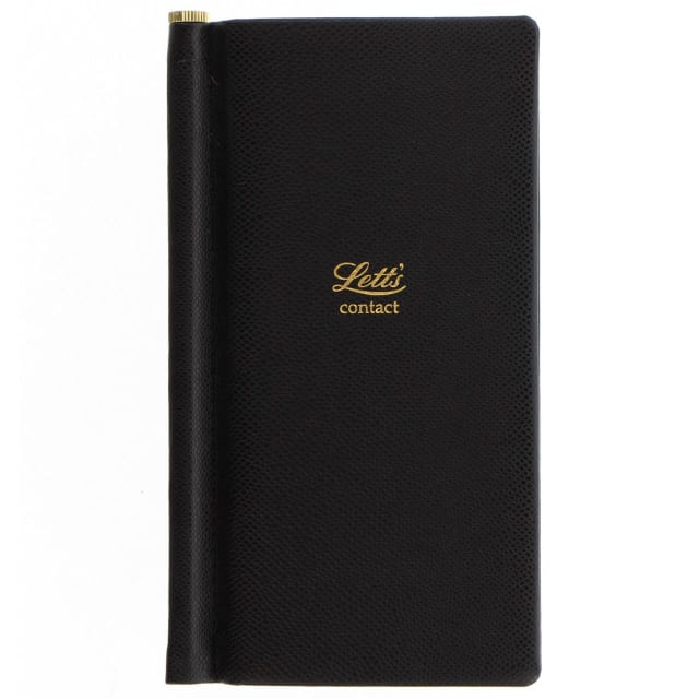 LETTS Legacy Slim Pkt Address book Blk