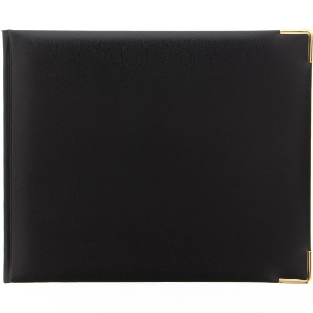 LETTS Classic Quarto L/Sc Guest Book Blk