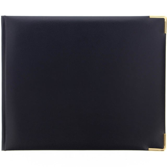 LETTS Classic Quarto L/Sc Guest Book Dark Blue