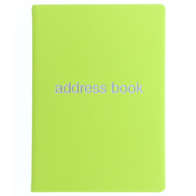 LETTS Dazzle A5 Address Book Pear
