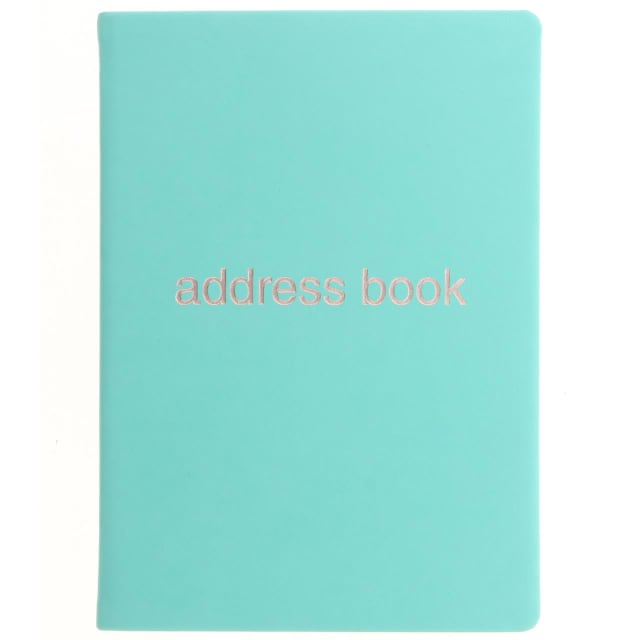 LETTS Dazzle A5 Address Book Turquoise