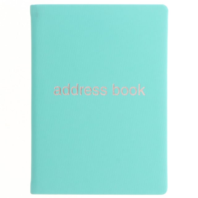 LETTS Dazzle A6 Address Book Turquoise