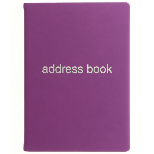 LETTS Dazzle A5 Address Book Purple