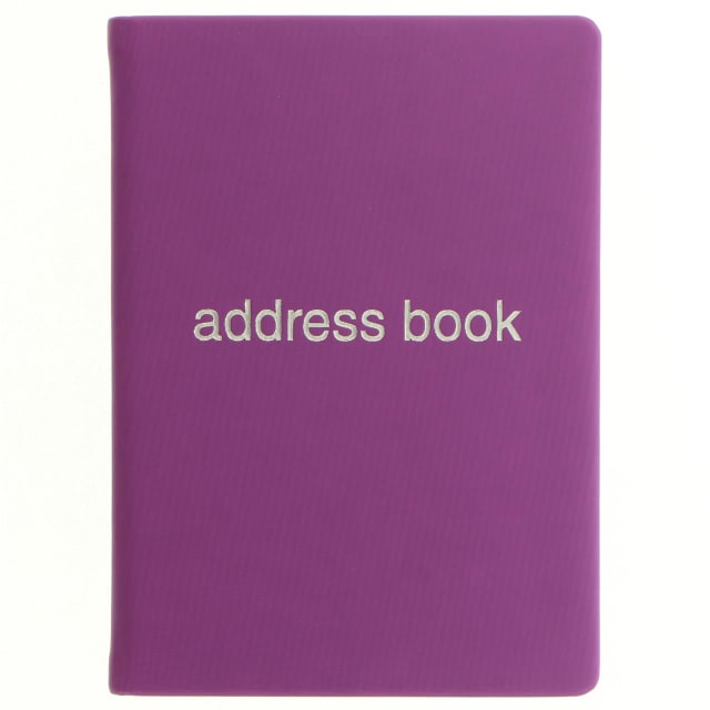 LETTS Dazzle A6 Address Book Prpl