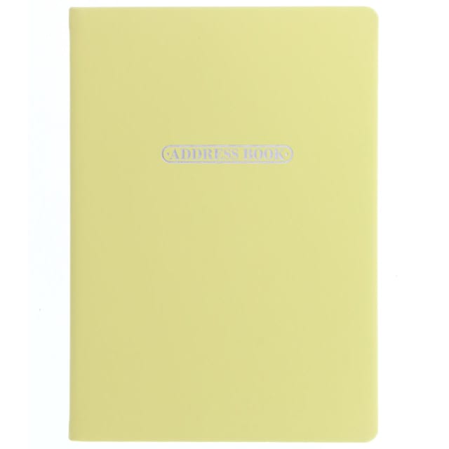 LETTS Pastel A5 Address Book Lemon