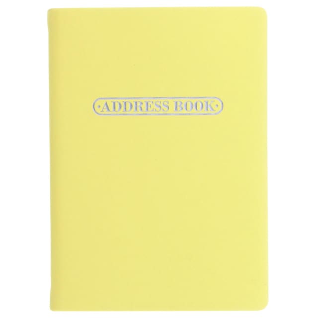 LETTS Pastel A6 Address Book Lemon