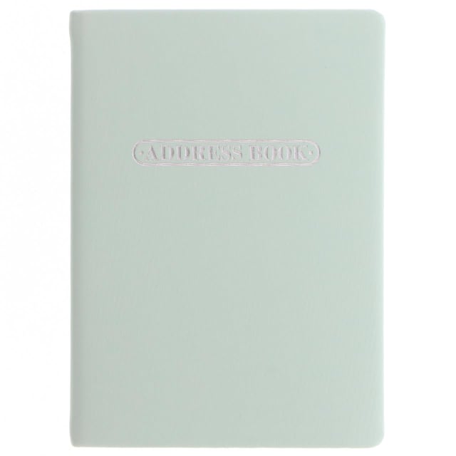 LETTS Pastel A5 Address Book Duck Egg
