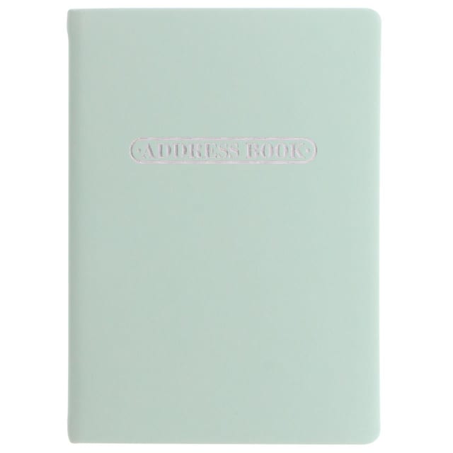 LETTS Pastel A6 Address Book Duck Egg