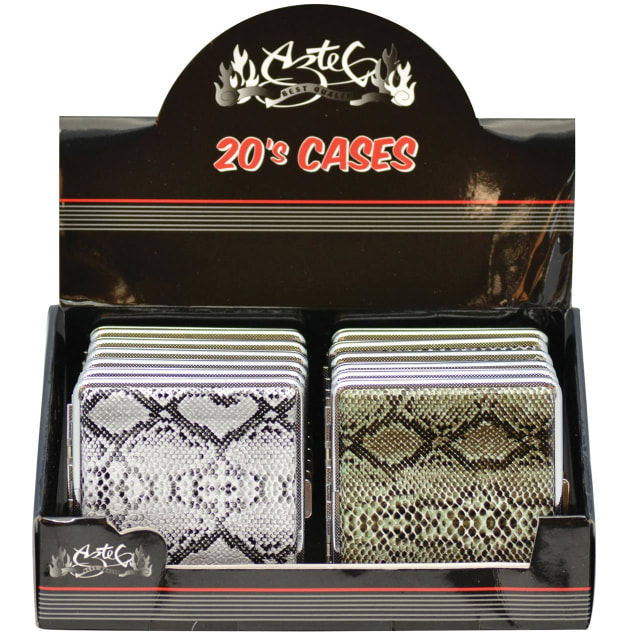 AZTEC 20s CIG CASE SNAKE SKIN (12=1)