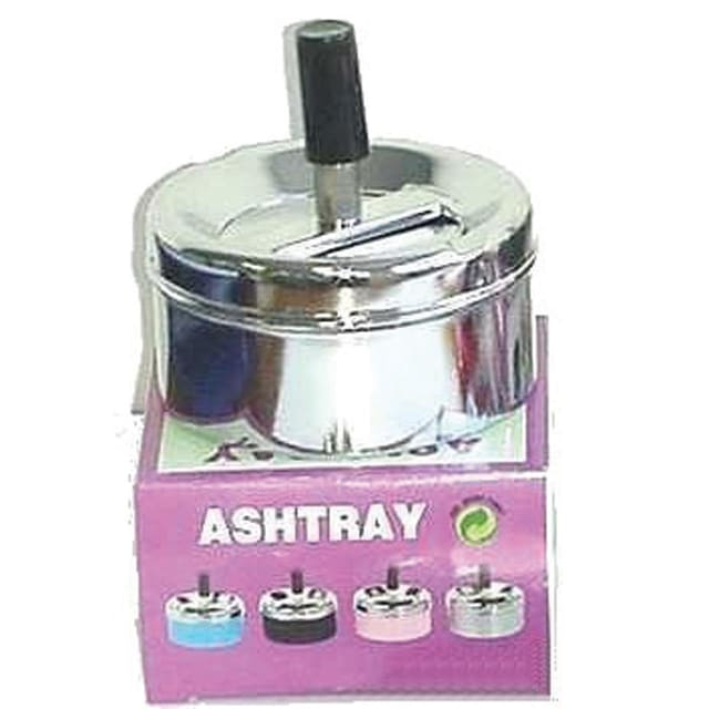 AZTEC 948 - 9cm SPINNING ASHTRAY CHROME