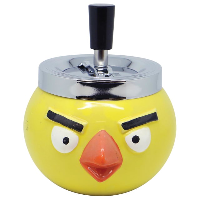 AZTEC CERAMIC ASHTRAY YELLOW BIRD