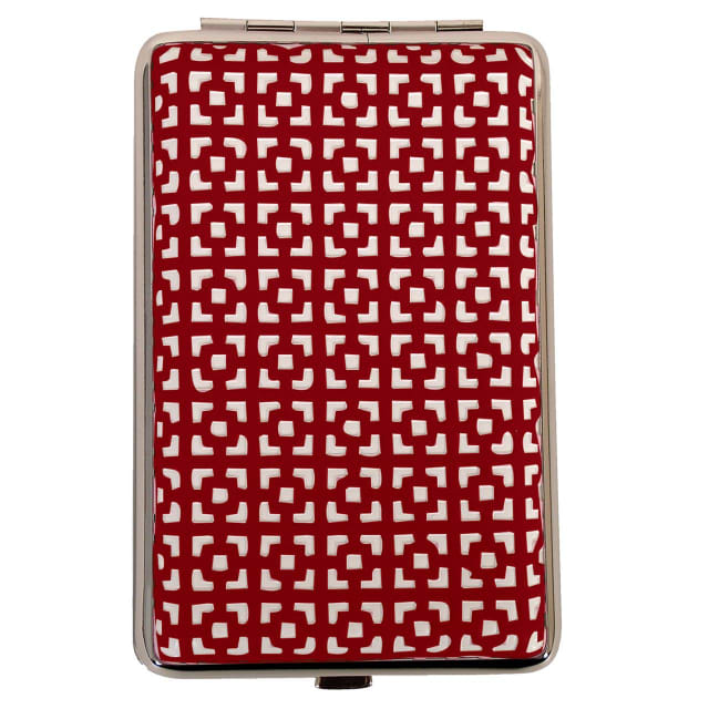 AZTEC CIG CASE PINK & WHITE PATTERNED