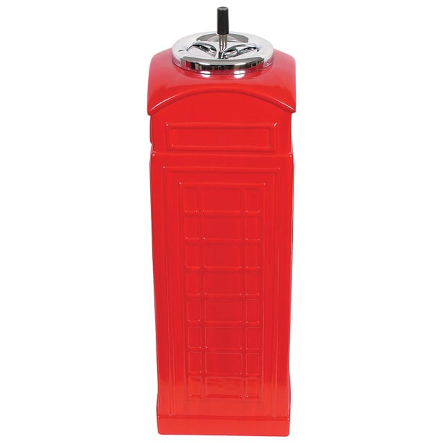AZTEC TELEPHONE BOX STANDING ASHTRAY