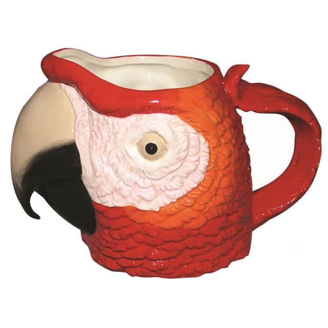 DAKOTA MACAW HEAD MUG RED