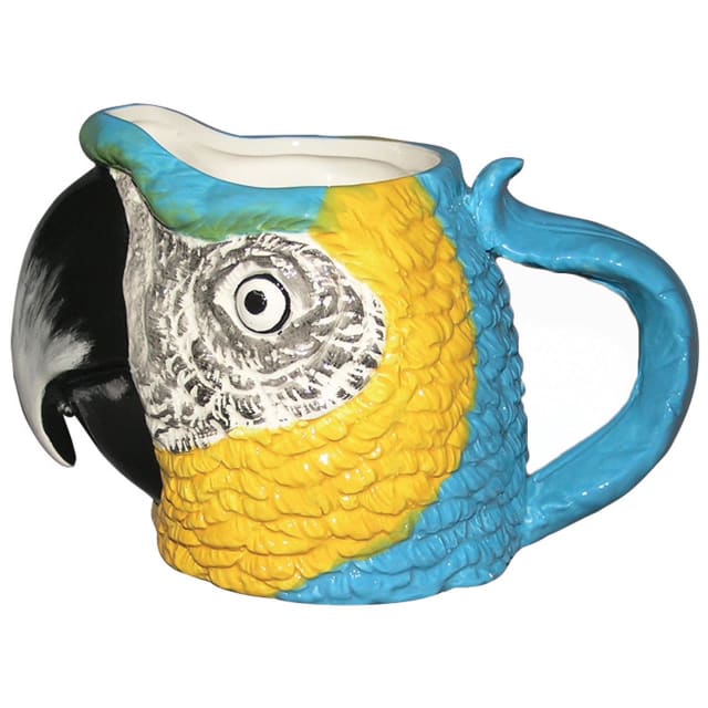 DAKOTA MACAW HEAD MUG BLUE