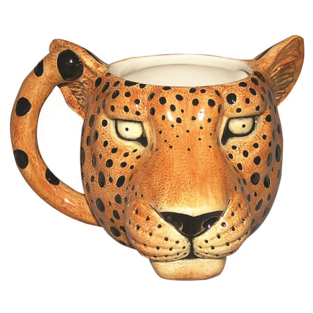 DAKOTA LEOPARD HEAD MUG