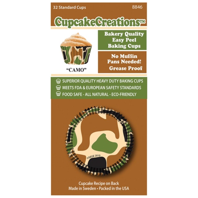 CUP CAKE CREATION CAMO CUPCAKE 32PCS
