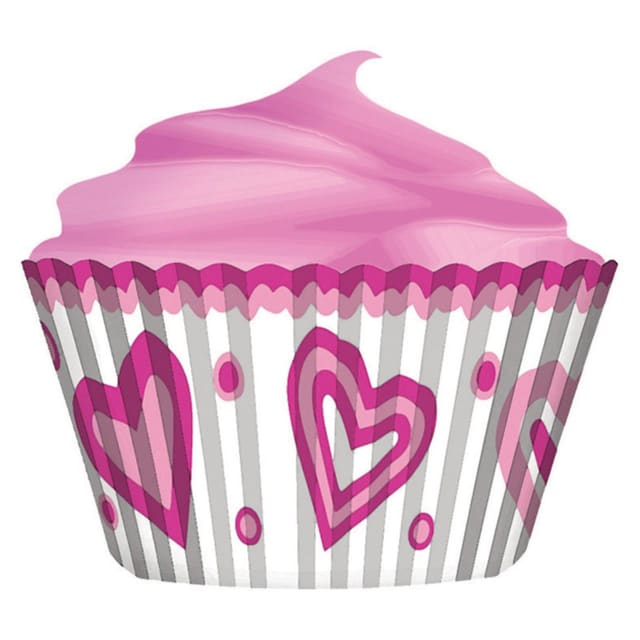 CUP CAKE CREATION HAPPY HEARTS BAKING CUPS 32PCS