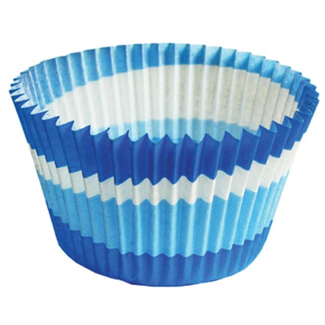 CUP CAKE CREATION JUMBO BLUE CIRCLE CUPCAKE 24PCS