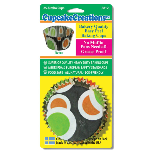 CUP CAKE CREATION JUMBO RETRO CUPCAKE 24PCS
