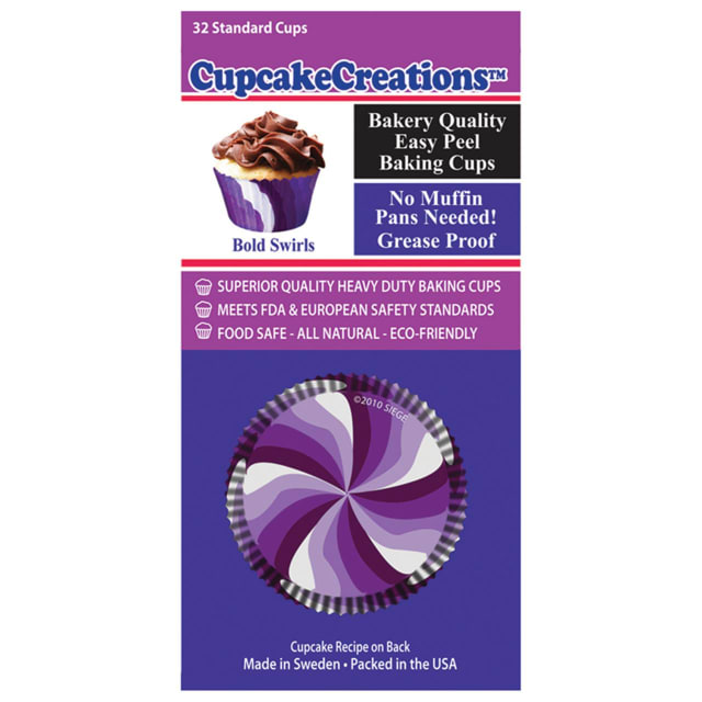 CUP CAKE CREATION PURPLE SWIRL CUPCAKE 32PCS