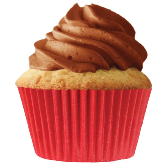 CUP CAKE CREATION SOLID RED CUPCAKE 32PCS