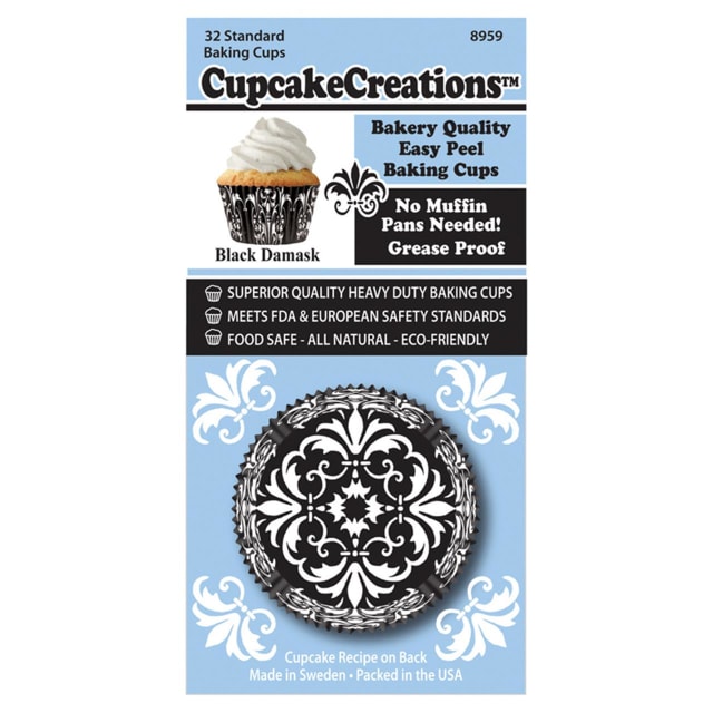 CUP CAKE CREATION STD DAMASK CUPCAKES 32PCS