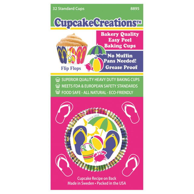CUP CAKE CREATION STD FLIP FLOP CUPCAKE 32PCS