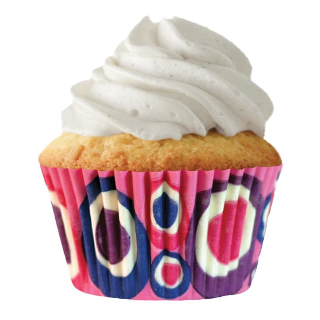 CUP CAKE CREATION STD FUN PINK CIRCLES CUPCAKE 32PCS