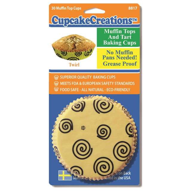 CUP CAKE CREATION TWIRL TART LINER 30PCS