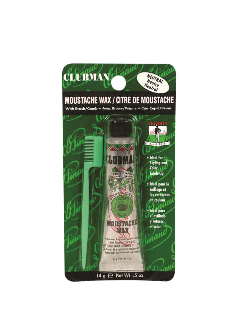 CLUBMAN MOUSTACHE WAX-NEUTRAL/WHITE