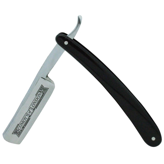 COMOY H.K.CUT THROAT RAZOR 3/4in BLACK