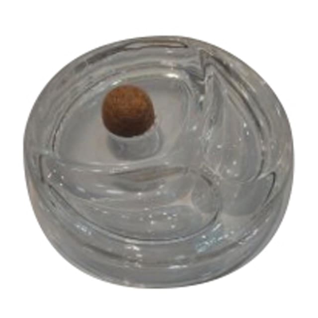 AZTEC PIPE ASHTRAY - CLEAR