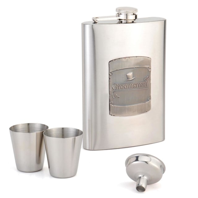 COYOTE 8OZ FLASK GROOMSMAN