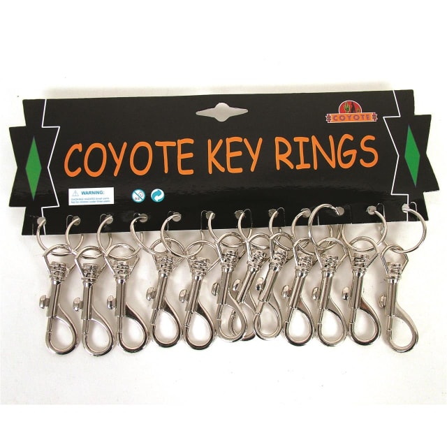 COYOTE CHR DOG CLIP Keyring ON CARD (12=1)