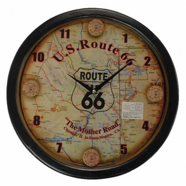 COYOTE WALL CLOCK ROUTE 66