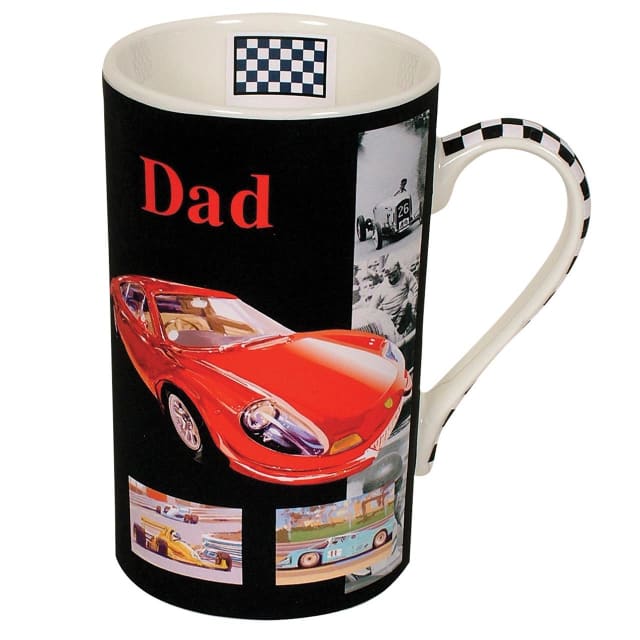 COYOTE MUG - RED CAR ON BLACK
