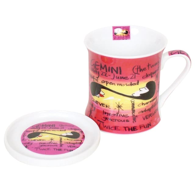 COYOTE ZODIAC MUG & COASTER - GEMINI