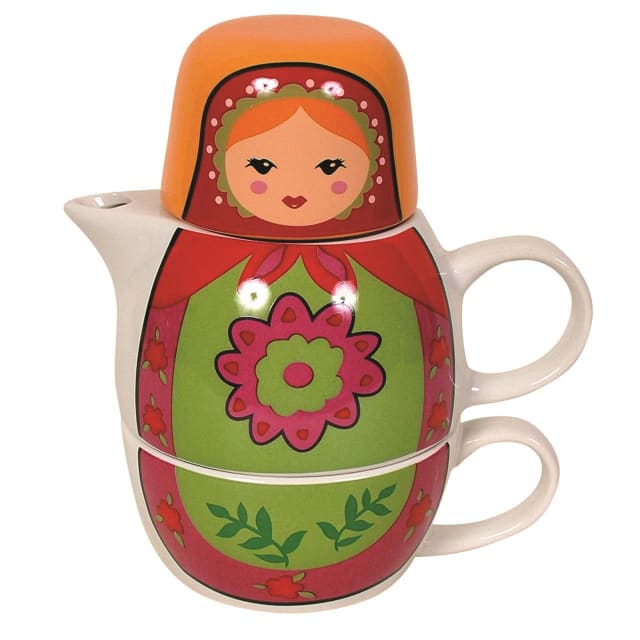 DAKOTA DOLL TEA FOR ONE ORANGE
