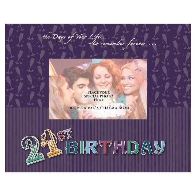 DAKOTA GLASS FRAME 21ST BIRTHDAY